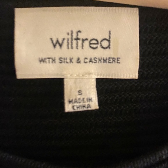 Wilfred Ribbed Campanule Sweater Dress in Black - Picture 4 of 4